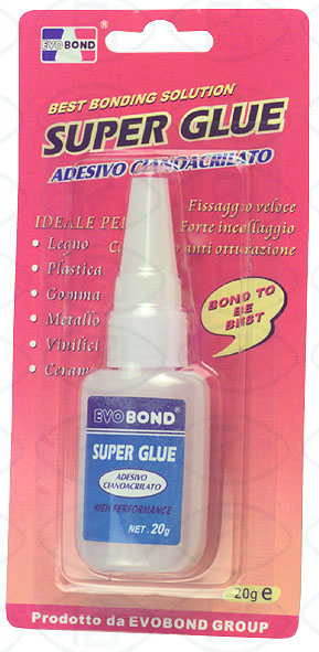Cianocrilato Super Glue 20 gr. en blister                   