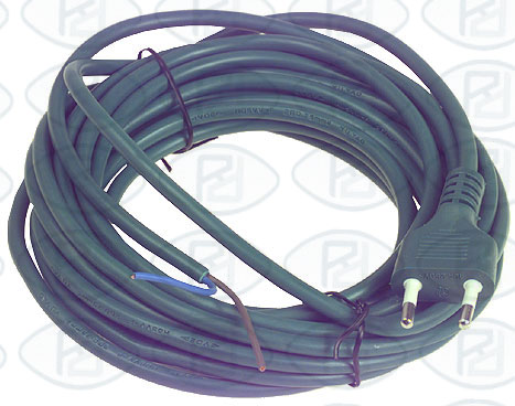 Cable alimentacin 2 hilos 7000 mm, t. 4 mm, verde,aspirador