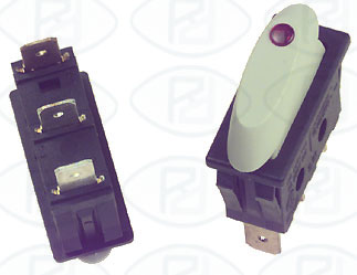Interruptor unipolar 11x30 mm, balancn 1 t, cp, gris oval       