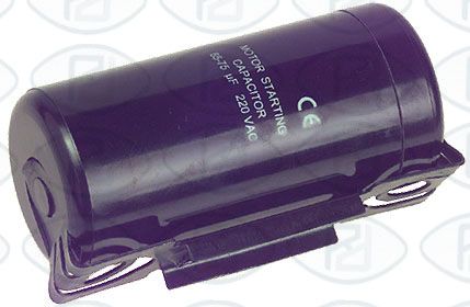 Condensador de arranque 43/52 mf. 250 v. anclaje compresor  