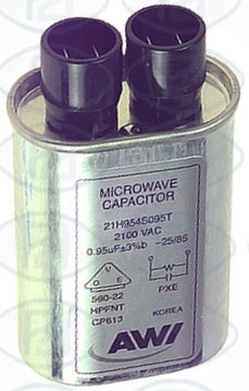 Condensador horno microondas 0,95 mf. 2100 v.                            