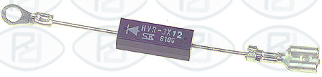Diodo horno microondas HVR-3-12 12 KV de 94 mm.                          