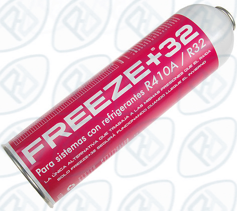 Gas refrigerante Freeze+32a, envase 1000 ml., 350 gr.       