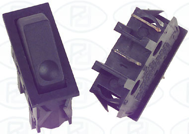Interruptor unipolar 11x30 mm, balancn 1 t, sp, negro           